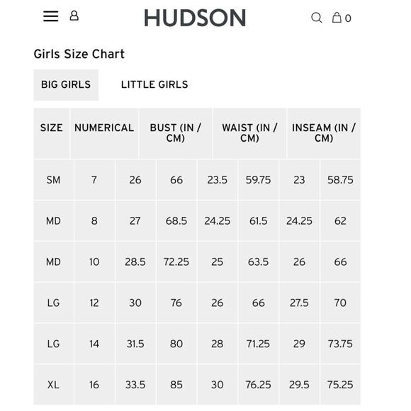 Hudson Mid Rise Straight Leg Ankle Jeans Girls Sz 14 - Picture 7 of 8